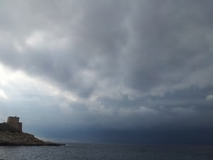 Gozo weersomslag En stormen ging het.